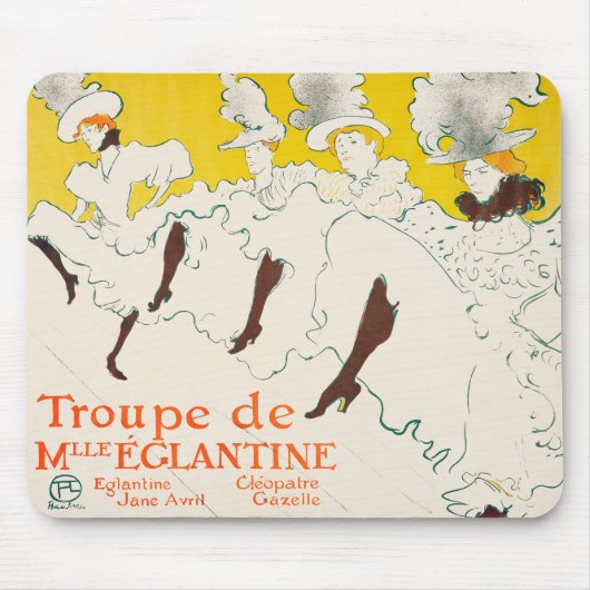 Troupe de Mademoiselle Eglantine, Toulouse Lautrec Muismat (Voorkant)