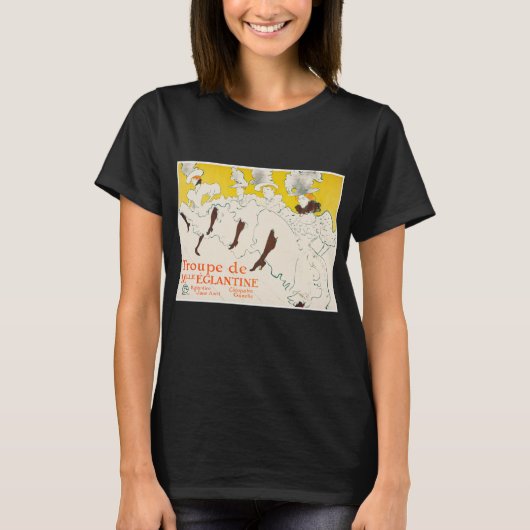 Troupe de Mademoiselle Eglantine, Toulouse Lautrec T-shirt (Voorkant)