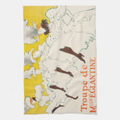 Troupe de Mademoiselle Eglantine, Toulouse Lautrec Theedoek (Verticaal)