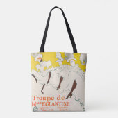 Troupe de Mademoiselle Eglantine, Toulouse Lautrec Tote Bag (Achterkant)
