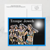 Troupe Joweh Dancers Briefkaart (Voorkant / Achterkant)