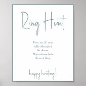 Trouring Jacht Bruidsshowerspel Bord Poster (Voorkant)