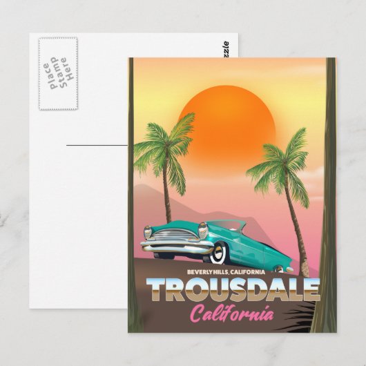 Trousdale Beverly hills California Briefkaart (Voorkant / Achterkant)
