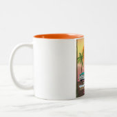 Trousdale Beverly hills California Tweekleurige Koffiemok (Links)