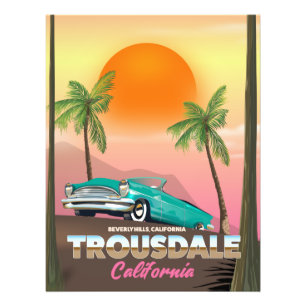 Trousdale Beverly hills Californië Foto Afdruk
