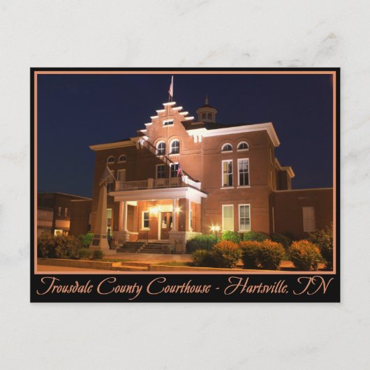 Trousdale County Courthouse - Hartsville, TN Briefkaart (Voorkant)