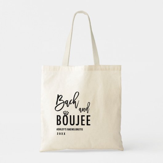 Trousseau- en drankfeestartikelen voor vrijgezelle tote bag (Achterkant)