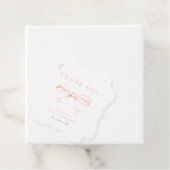 Trousseau Roze Strik Bruidsdiner Bedankt Bedankjes Labels (In situ)