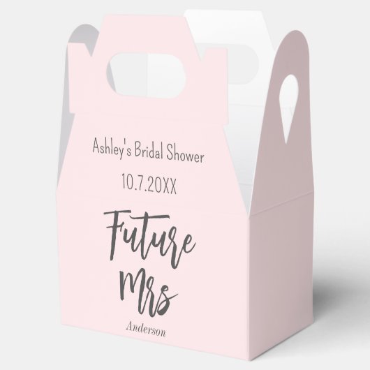 Trousseau Roze Toekomstige Mevrouw Favor Doos Bedankdoosjes (Geopend)