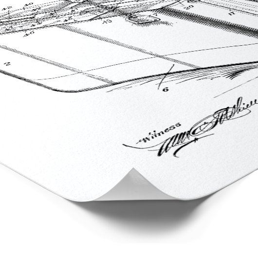 Trout Basket 1921 Whitepaper over patenten Poster (Hoek)