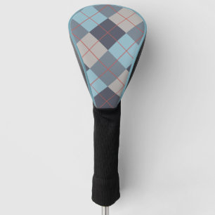 Trout Blauw Grijs Katoen Zaad Oranje Rood Patroon Golfheadcover