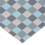 Trout Blue Grey Cotton Seed Checkerboard Tafelkleed (Gekanteld)