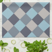 Trout Blue Grey Cotton Seed Pset Theedoek (Gevouwen)