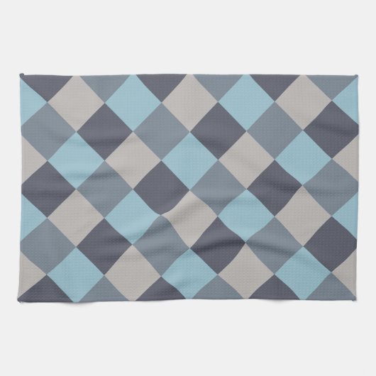 Trout Blue Grey Cotton Seed Pset Theedoek (Horizontaal)