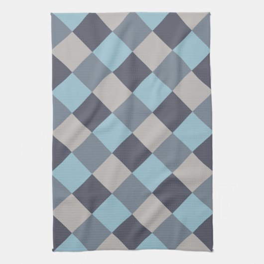 Trout Blue Grey Cotton Seed Pset Theedoek (Verticaal)