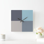 Trout Blue Grey Cotton Seed Vierkante Klok (Huis)