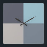 Trout Blue Grey Cotton Seed Vierkante Klok<br><div class="desc">... ... ... ... ... ... ... .</div>