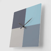 Trout Blue Grey Cotton Seed Vierkante Klok (Hoek)