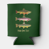 Trout! Brook, Regenboog, Bruin - Geviste ichtyolog Blikjeskoeler (Voorkant)