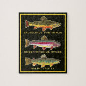 Trout - Brown, Rainbow, Brook Legpuzzel (Verticaal)