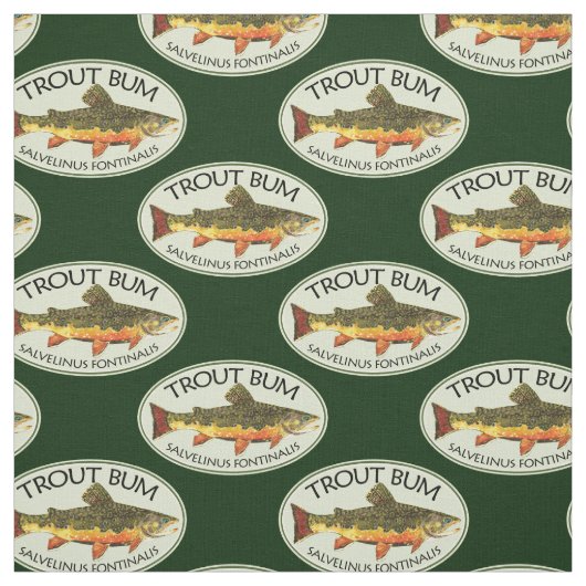 TROUT BUM Fly Fisherman's Stof (Swatch)