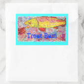 Trout Bum Rechthoekige Sticker (Tas)