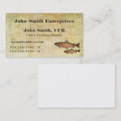 Trout Chief Vissen Buddy Sjabloon Visitekaartje (Voorkant / Achterkant)