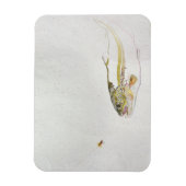 Trout die de vlieg van een visser achtervolgt magneet (Verticaal)