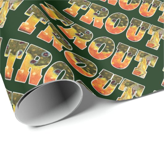Trout Fan? Angler? Ichtyoloog? Brook Trout Cadeaupapier (Rol Hoek)
