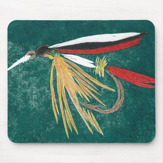 Trout Fin Fly Mousepad Muismat (Voorkant)