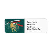 "Trout Fin"-forel retourneren adreslabel Etiket (Voorkant)