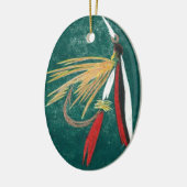 Trout Fin Natte kerstversiering Keramisch Ornament (Links)