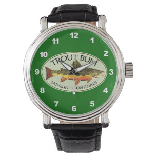 Trout Fisherman Horloge