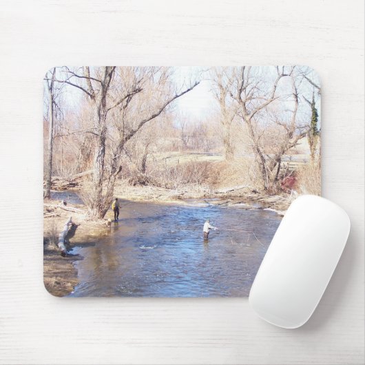 Trout Fisherman Mousepad Muismat (Met muis)