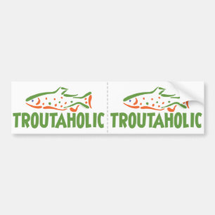 Trout Fisherman Vist Bumpersticker
