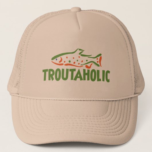Trout Fisherman Vist Trucker Pet (Voorkant)