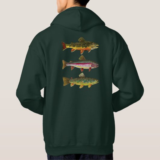 Trout Fisherman's Hoodie (Achterkant)