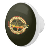 Trout Fisherman's Keramische Knop (Rechts)