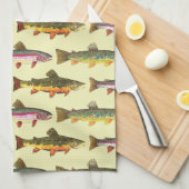 Trout Fisherman's Theedoek (Quarter Fold)