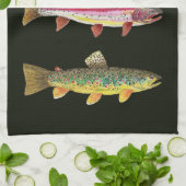 Trout Fisherman's Theedoek (Gevouwen)