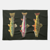 Trout Fisherman's Theedoek (Horizontaal)