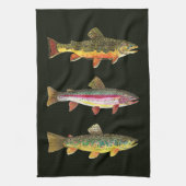 Trout Fisherman's Theedoek (Verticaal)