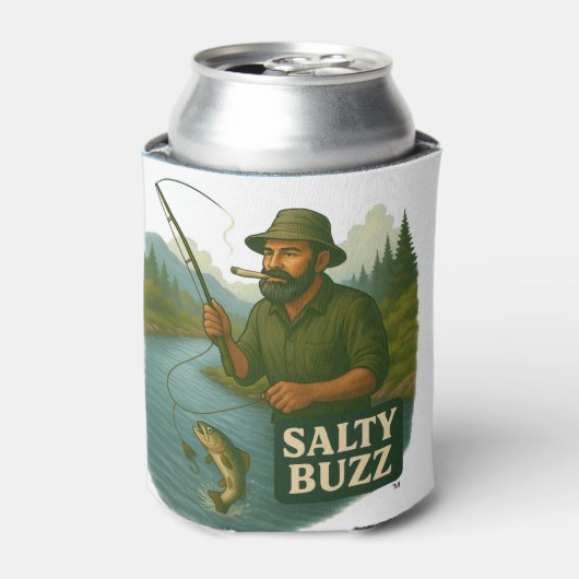 Trout Fishing Salty Buzz Blikjeskoeler (Blikje Voorkant)