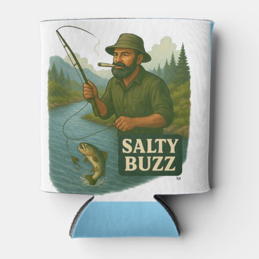 Trout Fishing Salty Buzz Blikjeskoeler (Voorkant)