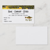 Trout Fly Fisherman Visitekaartje (Voorkant / Achterkant)