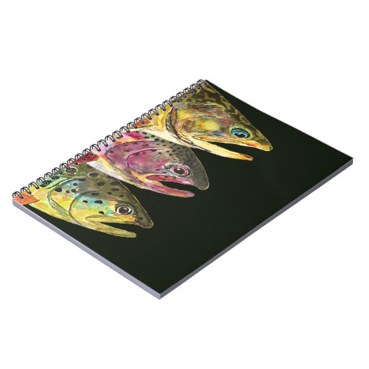 Trout Fly Fishermen Notitieboek (Linkerzijde)