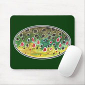 Trout Fly FIshing Muismat (Met muis)