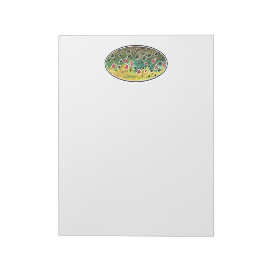 Trout Fly FIshing Notitieblok (Linkerzijde)