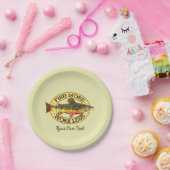 Trout Fly Fishing Party Papieren Bordje (Feest)