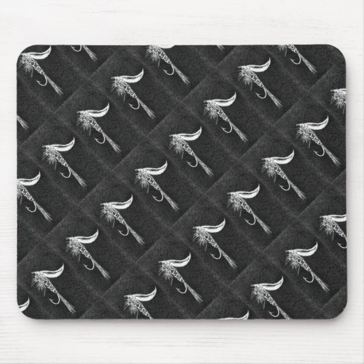 Trout Fly Mousepad "Buggy Fly Tiled" forel Muismat (Voorkant)